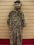 Zebra costume with zip at the front
