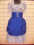 Light Blue dress with Dark Blue overlay.