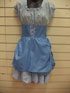 Light Blue dress with Blue overlay.