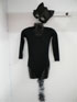 Catwoman costume.
Black long sleeved leotard with black tights and tail attached. Mask also included.