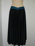 Black lycra long skirt with blue sequin band around waist.
This skirt comes with a blue sequin crop top. (not pictured)