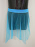 Blue chiffon skirt.