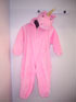 Pink Unicorn Costume.
Zip at the front.